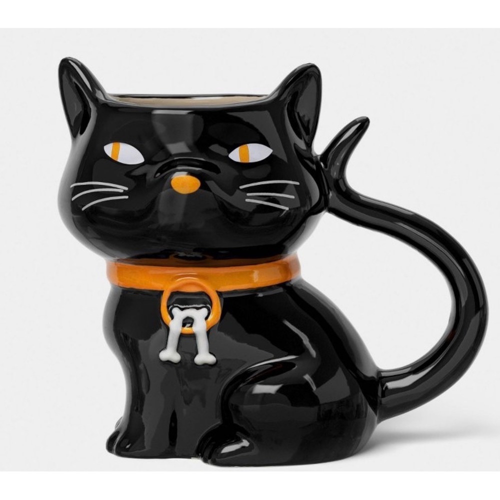 Black Cat Mug Halloween HYDE AND EEK BOUTIQUE Ceramic New